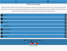 Tablet Screenshot of franklincountylibrary.org